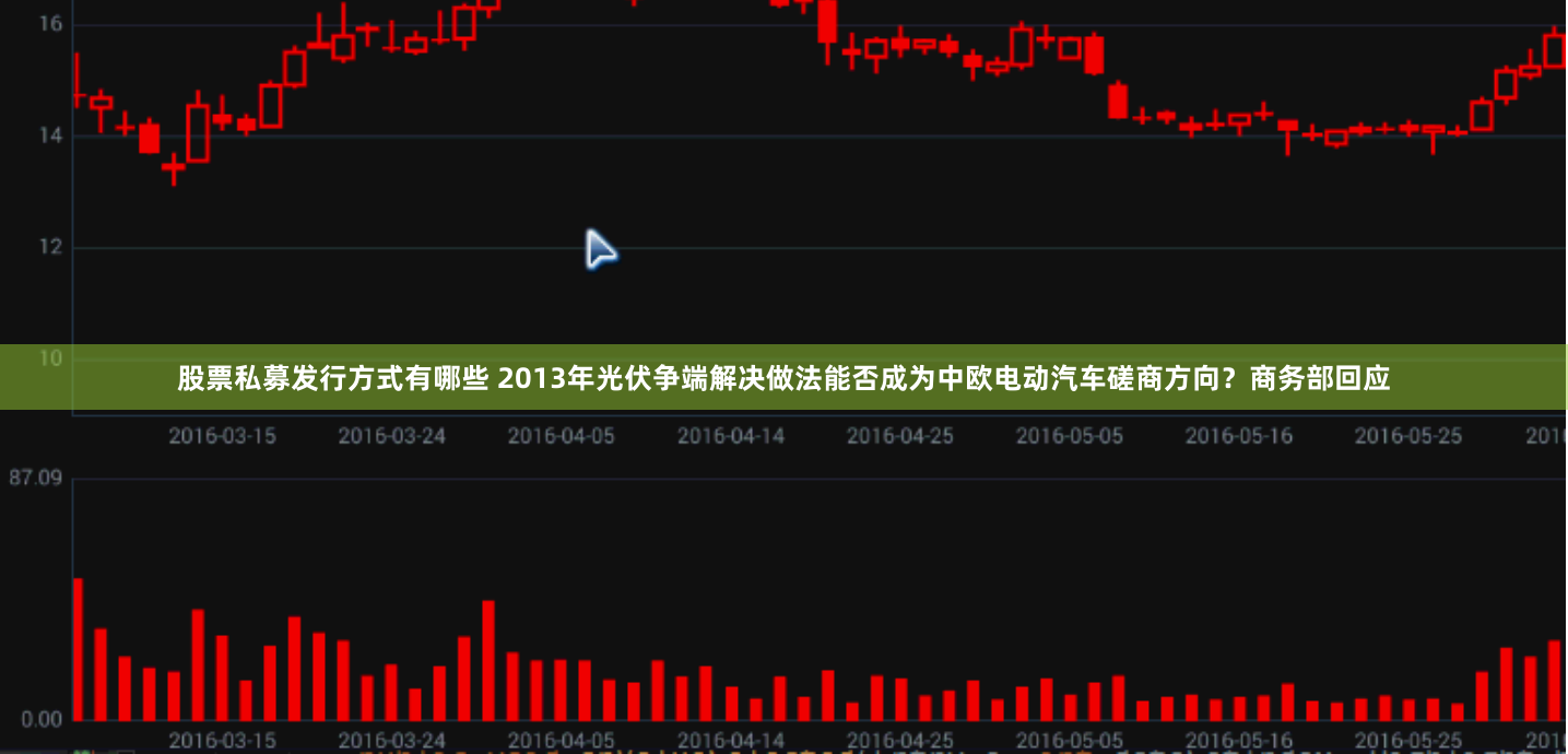 股票私募发行方式有哪些 2013年光伏争端解决做法能否成为中欧电动汽车磋商方向?商务部回应